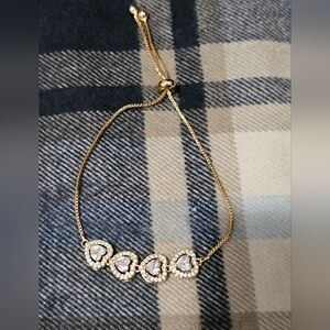 Elegant Gold Filled Heart Bracelet